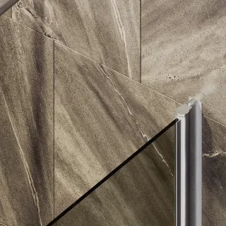 Шторка на ванну MaybahGlass MGV-616-5 70см хром матовый